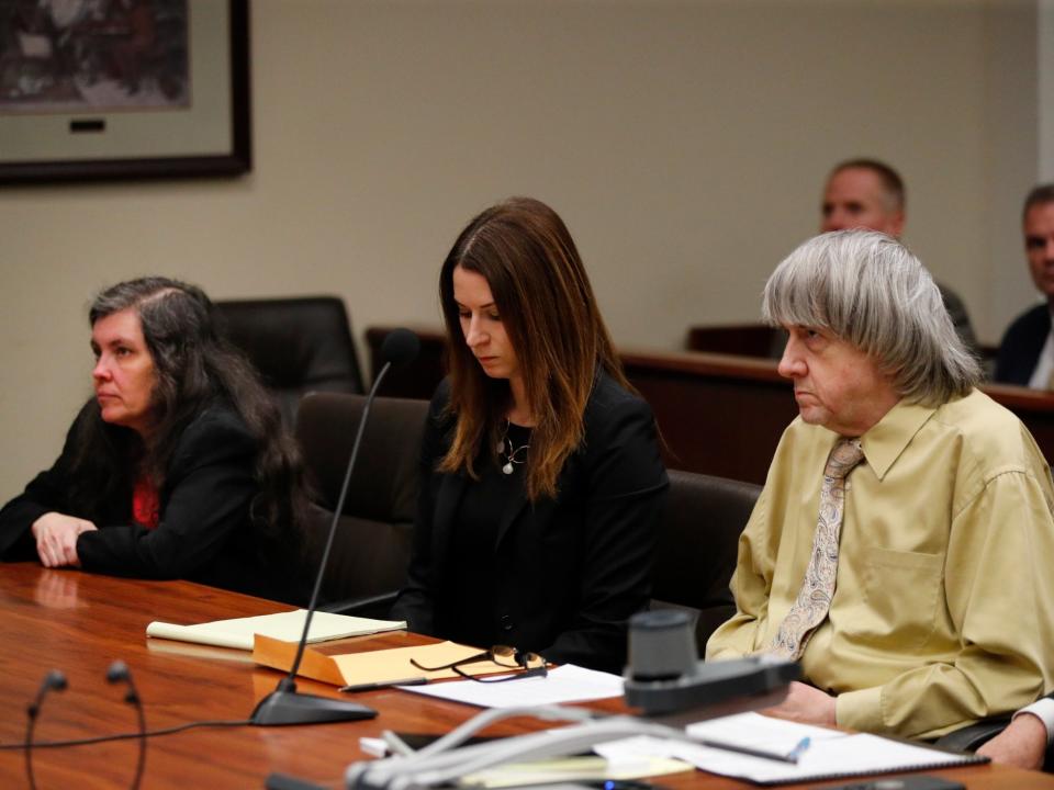 David and Louise Turpin, the parents of the 13 children who were found starved, abused, and shackled to beds in California, will be sentenced today.The couple were charged with 12 counts of torture, 7 counts of abuse of a dependent, 6 counts of child abuse, 12 counts of false imprisonment - and one count of a lewd act on a child against David Turpin. The Turpin children were rescued after one of the siblings, aged 17, made a daring escape from the family home and called police using a deactivated cell phone. She was so malnourished that authorities believed she was around 10-years-old. Although the couple had originally pleaded not guilty, they later took a plea deal that has them each face a sentence of 25 years to life in prison, agreeing to the maximum possible sentence. The plea agreement assured that the parents pleaded guilty to one count per child, and spared the children from having to recount their abuse in court.The children, whose ages ranged from 2 to 29, were forced to live in dangerous and dirty conditions. 12 of the 13 were malnourished, sexually abused, and physically abused. They were only permitted to shower once annually, and were often shackled to their beds as punishment for weeks, sometimes months, only occasionally being freed to use the bathroom. The parents, while starving the children and feeding them one meal per day, would tempt the children with sweets and new toys that they would face punishment for touching. The youngest Turpin child, aged two, did not seem to be mistreated.