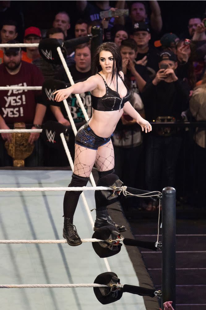 Paige in the ring in 2016.