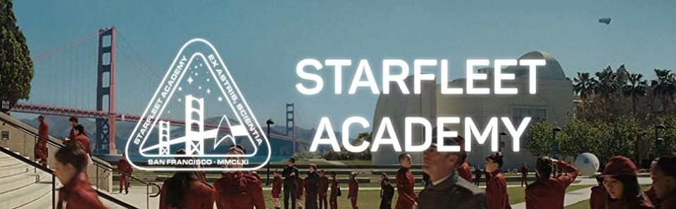 The logo for Starfleet Academy, located in San Francisco, California.