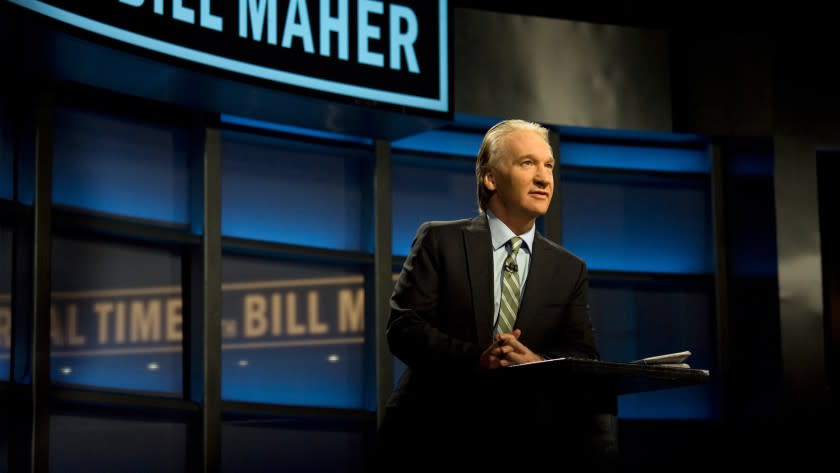 Bill Maher on the set of his 'Real Time with Bill Maher' show