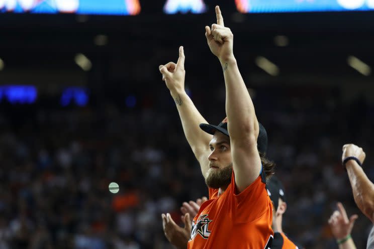 Bryce Harper has an idea that could make the All-Star game more interesting. (Getty Images)