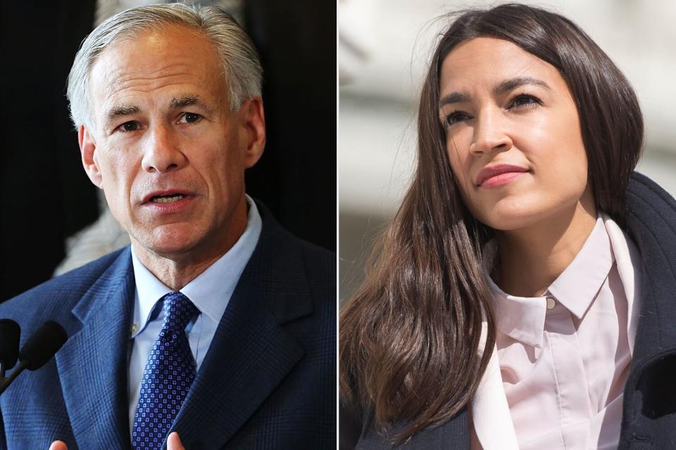 Governor Greg Abbott, Rep. Alexandria Ocasio-Cortez