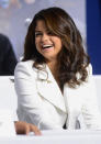 TORONTO, ON - SEPTEMBER 08: Actress Selena Gomez speaks onstage at the "Hotel Transylvania" press conference during the 2012 Toronto International Film Festival at TIFF Bell Lightbox on September 8, 2012 in Toronto, Canada. (Photo by Jason Merritt/Getty Images)