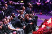 Public memorial for NBA great Kobe Bryant, his daughter Gianna and seven others killed in a helicopter crash on January 26, at the Staples Center in Los Angeles, California