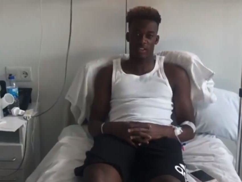 Callum Hudson-Odoi confirmed he has successfully undergone surgery after rupturing an Achilles tendon.The 18-year-old sustained the injury in Monday’s 2-2 draw with Burnley and was placed under the knife on Tuesday afternoon after seeing a specialist.In a short video released on Twitter, Hudson-Odoi said he was now on the “road to recovery”.“Opperation [sic] was Successful, Thank God always and thank you all for your messages and support,the return begins now,” he added.Hudson-Odoi will now miss Chelsea’s remaining fixtures as they bid to secure a top-four spot and also win the Europa League.> Opperation was Successful, Thank God always and thank you all for your messages and support,the return begins now!!!❤️❤️🙏🏾 pic.twitter.com/14qw4rgRK2> > — Callum Hudson-Odoi (@Calteck10) > > April 24, 2019He will also miss England’s Nations League finals this summer after making his debut last month.Hudson-Odoi, a product of Chelsea’s academy system, made 28 appearances and scored five goals in his breakthrough season.He made his debut in the Community Shield against Manchester City in August and his emergence as a first-team player attracted the attention of England boss Gareth Southgate, who handed the forward his first senior cap against Czech Republic and followed it up with a start in the 5-0 win in Montenegro.England’s manager was not the only one to be interested in Hudson-Odoi with Bayern Munich trying and failing to take him to the Bundesliga with a £35million bid in January.