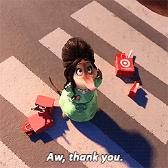"Aw, thank you."