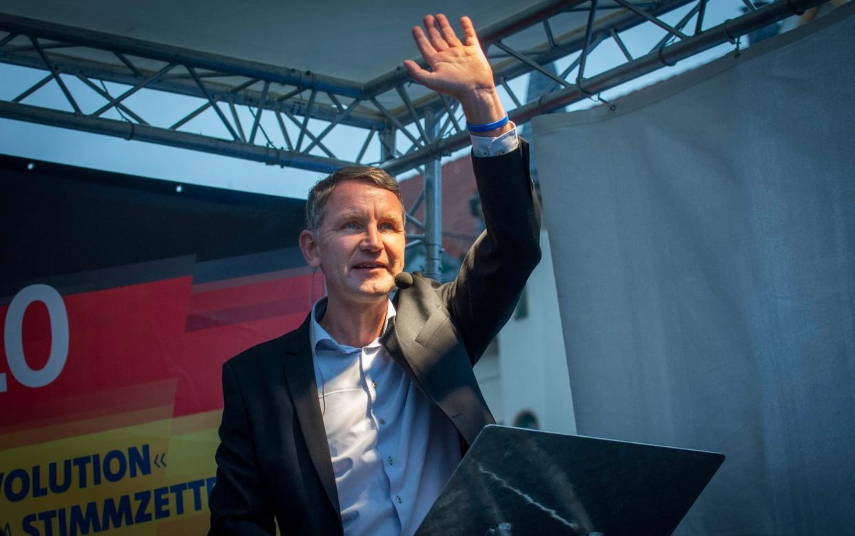 Björn Höcke gets a raucous welcome in east Germany