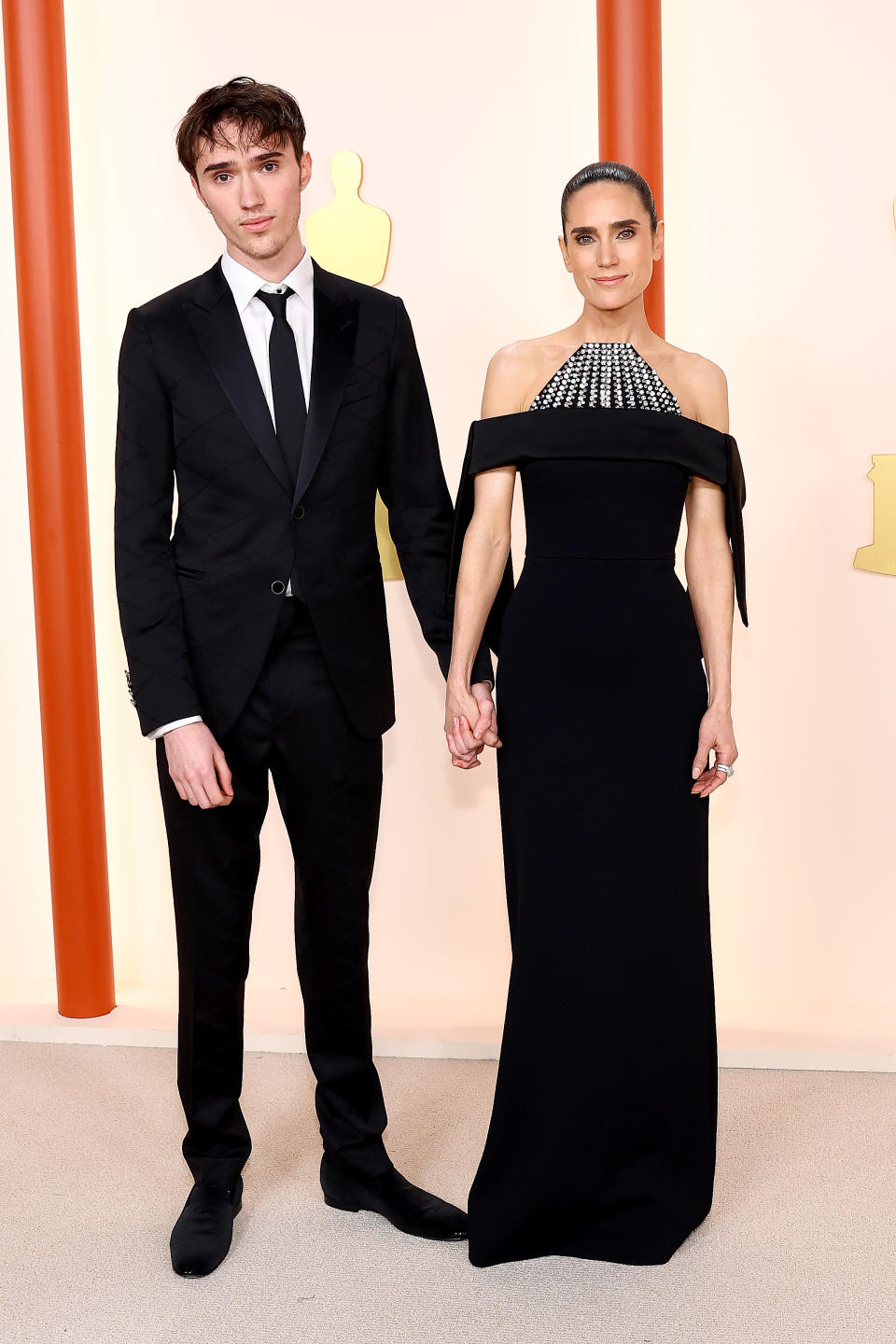 Stellan Connelly Bettany and Jennifer Connelly attend the 95th Annual Academy Awards on March 12, 2023 in Hollywood, California.