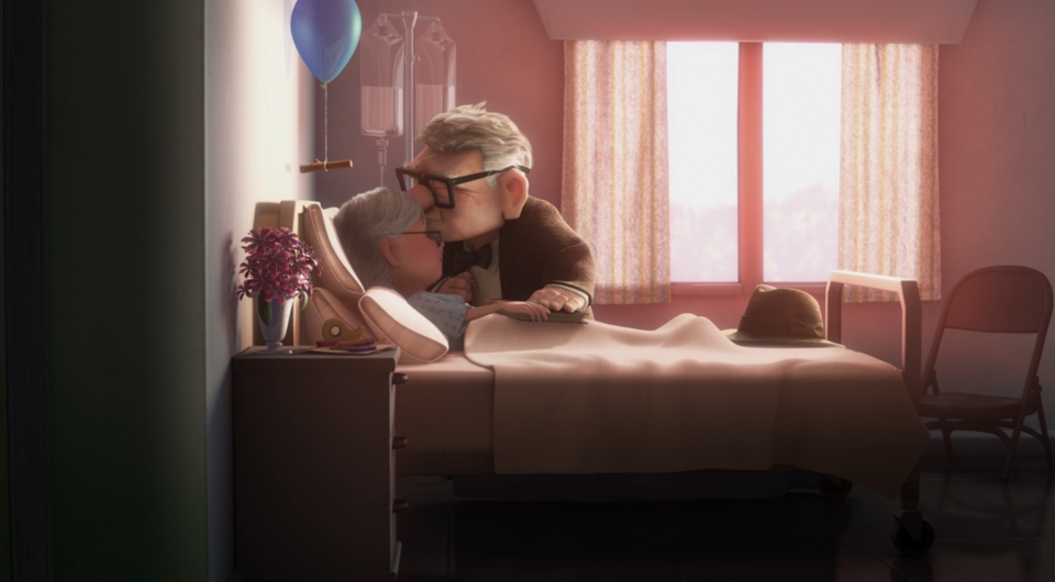 <div><p>"I remember seeing the Pixar movie <i>Up</i> in the theater. After the heartbreaking opening montage that shows Carl and Ellie growing old together, everyone in the audience was silent. A little voice rose through the crowd asking very innocently, 'What happened?' It still makes me laugh when I think about it!"</p><p>—<a href="https://www.buzzfeed.com/tiffanyb25" rel="nofollow noopener" target="_blank" data-ylk="slk:tiffanyb25;elm:context_link;itc:0;sec:content-canvas" class="link ">tiffanyb25</a></p></div><span> Disney/Pixar</span>