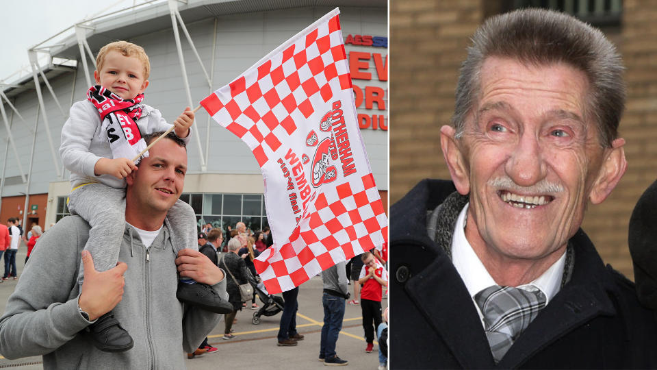 Barry Chuckle was a lifelong Rotherham United fan.