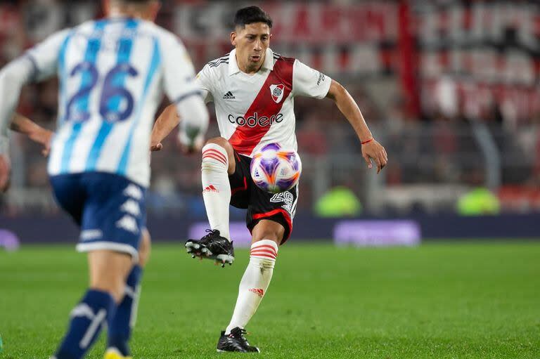 Rodrigo Aliendro, en un partido ante Racing disputado el 28 de julio de 2023