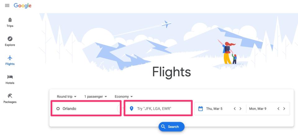 How to book a flight on Google Flights