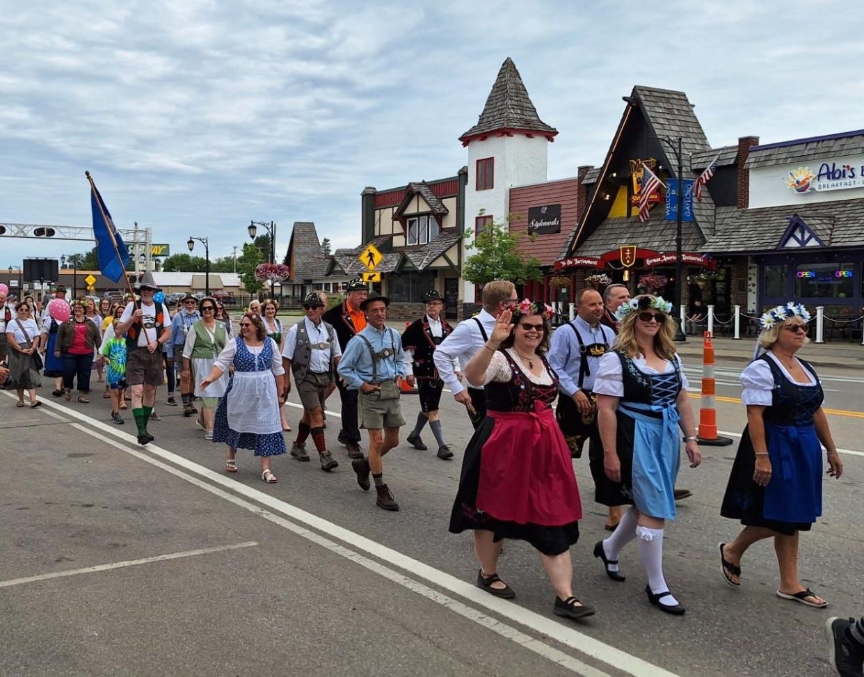 The annual walking parade took over a part of Main Street Wednesday and featured many showcasing their finest Swiss-themed attire.