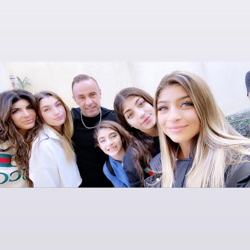 After the <a href="https://people.com/tv/joe-giudice-reunites-daughters-italy-christmas-teresa-giudice/" rel="nofollow noopener" target="_blank" data-ylk="slk:family's Christmas in Italy;elm:context_link;itc:0;sec:content-canvas" class="link ">family's Christmas in Italy</a>, the father of four posted a collage of family photos on Instagram, sharing his goals for the new year. “I posted this message in morning but I choked up and I took it down then I thought part of regrowth is acceptance!! This year, I have done a lot of self reflection I now know to be Happy and content with who I am and what I have food, bed, air, girls, and family,” Giudice wrote. “I learned in there All you have to do is love yourself and be the BEST! I’m letting go of 2019 with my beautiful girls but promising them the BEST of ME IN 2020!! They make me proud in so many ways and are my treasures. ❤️❤️❤️❤️,” the star concluded.