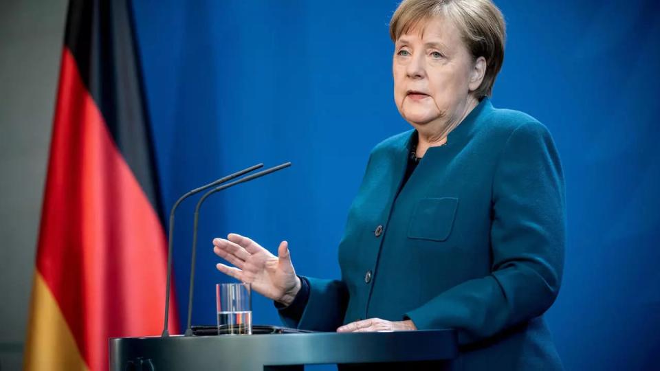 鑒於英國、南非出現變種病毒，德國總理梅克爾（Angela Merkel）宣布，國內將持續保持封鎖至2月14日，且將採取更嚴厲的措施來應對。   圖：翻攝自انجيلا ميركل - Angela Merkel臉書