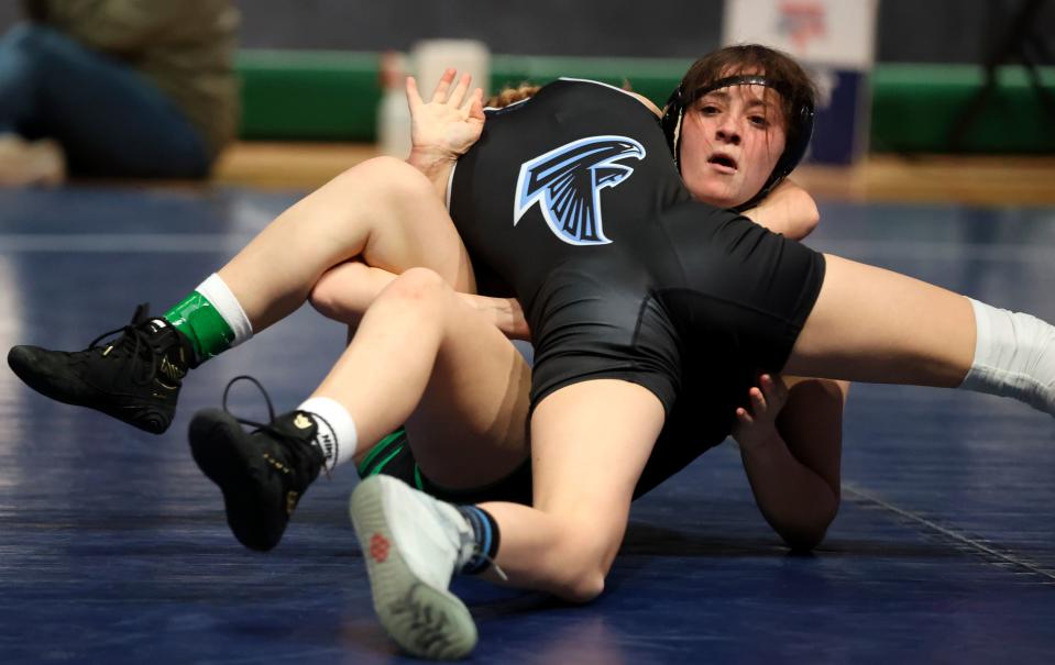 Wrestlers compete during the Ross Brunson Utah All-Star Dual at the UCCU Events Center in Orem, on Tuesday, Jan. 9, 2024. | Kristin Murphy, Deseret News