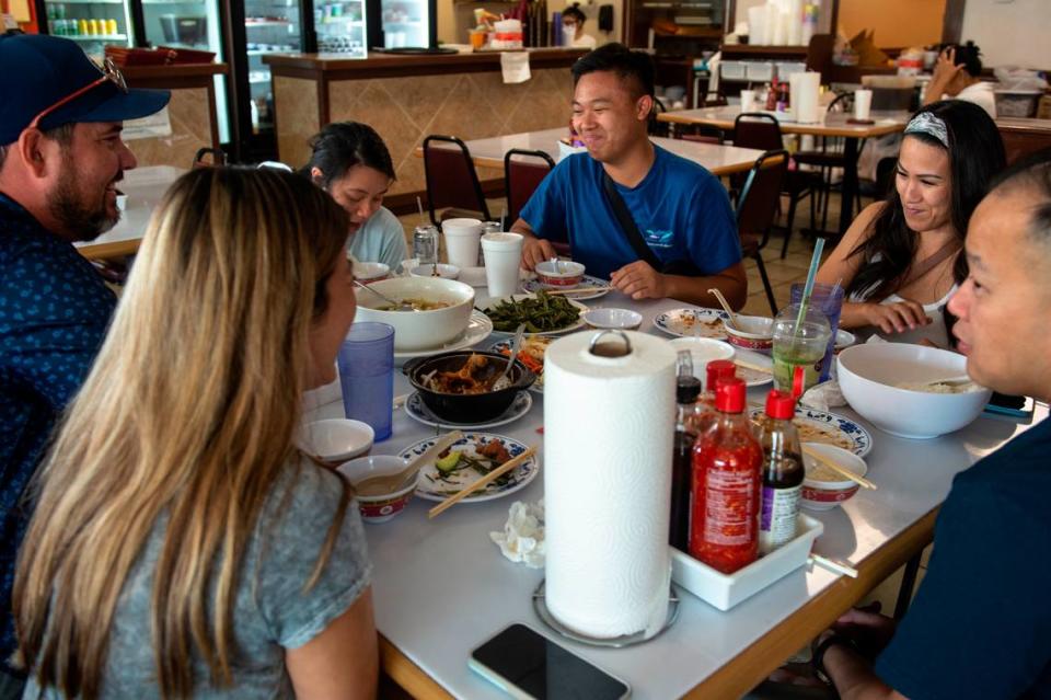 Guests dine on Vietnamese dishes at Kim Long in Biloxi on Wednesday, Aug. 2, 2023. Hannah Ruhoff/Sun Herald