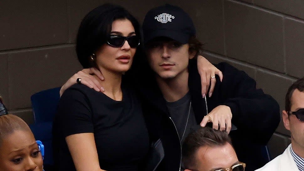 Kylie Jenner and Timothee Chalamet at the 2023 U.S. Open in New York