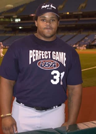 Prince Fielder as a high school senior — USA Today via Perfect Game