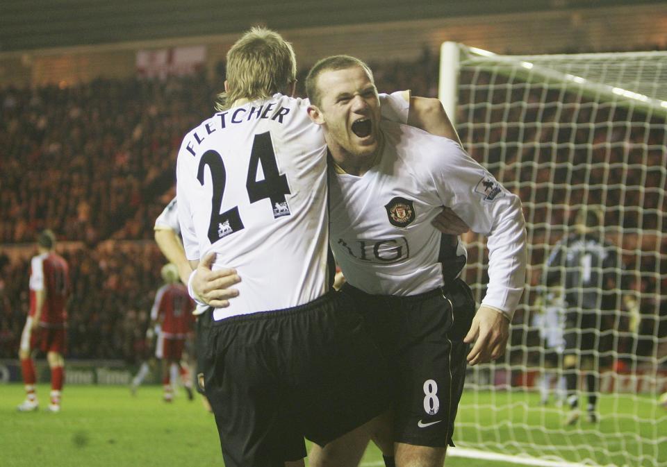 <p>Back when the FA Cup was still one of the most coveted trophies, Rooney slammed home for United against Premier League side Middlesbrough. Running on to a Louis Saha header, Rooney hit a first time volley into the far corner, past a helpless Mark Schwarzer. </p>