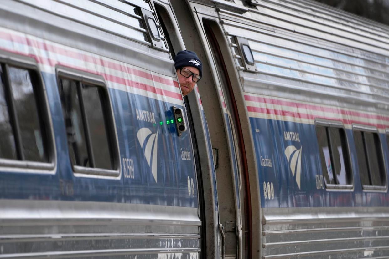 Service on the Adirondack route was suspended last summer — a move that followed a three-year halt during the COVID-19 pandemic. (Robert F. Bukaty/The Associated Press - image credit)