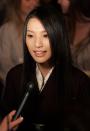 TORONTO, ON - SEPTEMBER 11: Actress Sei Ashina is interviewed as she arrive at the "Silk" Premiere screening during the Toronto International Film Festival 2007 held at the Elgin Theatre on September 11, 2007 in Toronto, Canada. (Photo by Malcolm Taylor/Getty Images)