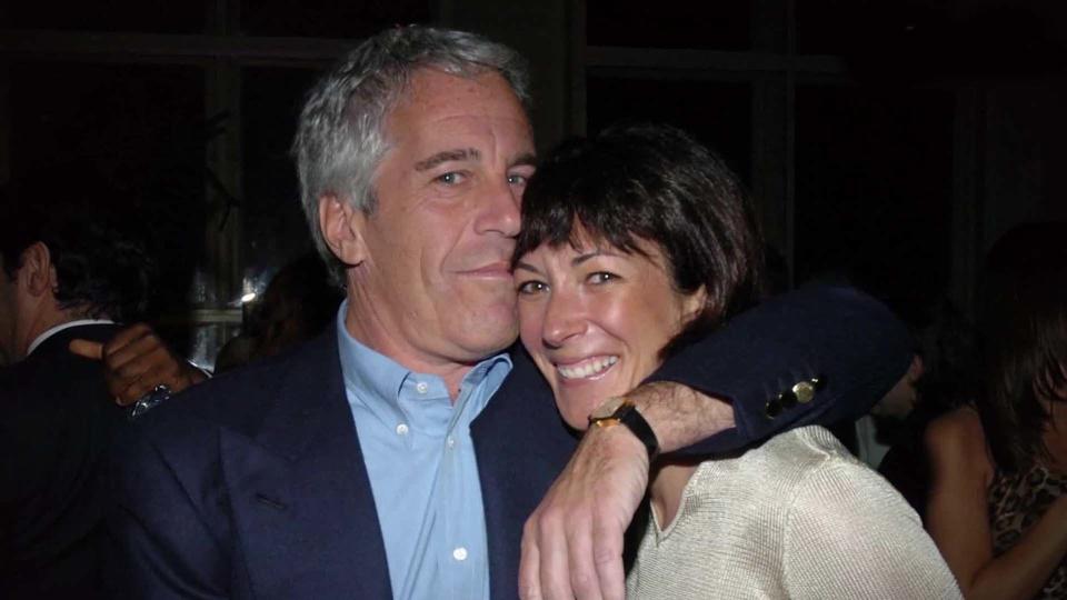 Jeffrey Epstein with his arm around Ghislaine Maxwell.