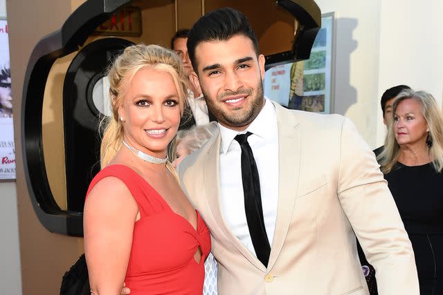 <p>Michael Buckner/Variety/Penske Media via Getty</p> Britney Spears and Sam Asghari in Los Angeles in July 2019