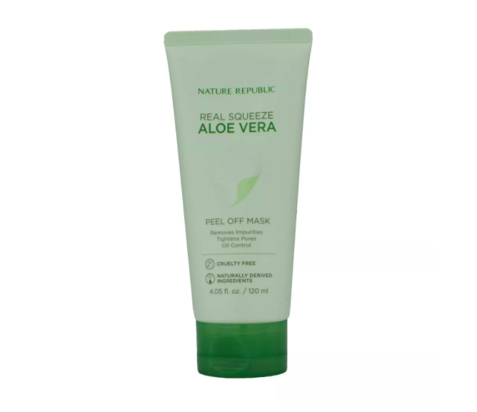 12) Real Squeeze Aloe Vera Peel Off Face Mask