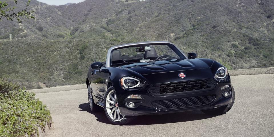 <p>If you're not into the Miata's looks, and would rather rock something retro, consider the 124 Spider. It's built alongside the Miata in Japan, and comes with that car's brilliant chassis. Best of all, it starts at a cheaper price than the Miata. <a rel="nofollow noopener" href="https://www.ebay.com/itm/2017-Fiat-124-Spider-Abarth/142999272156?hash=item214b6bbadc:g:~AsAAOSw8WdblZ-i:rk:3:pf:0&vxp=mtr" target="_blank" data-ylk="slk:Here's a used Abarth model;elm:context_link;itc:0;sec:content-canvas" class="link ">Here's a used Abarth model</a> listed for just over $24,000. </p>