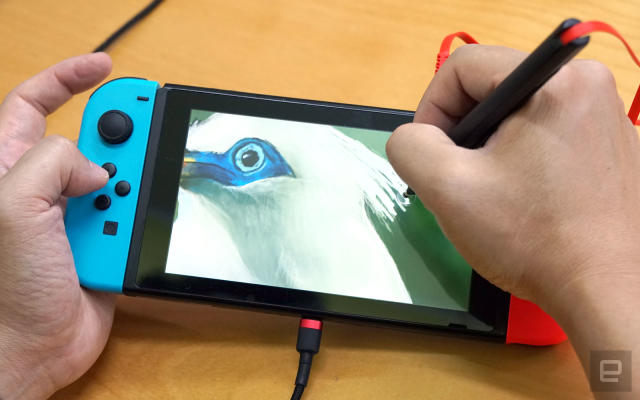 This pressure-sensitive stylus lets you draw on the Switch
