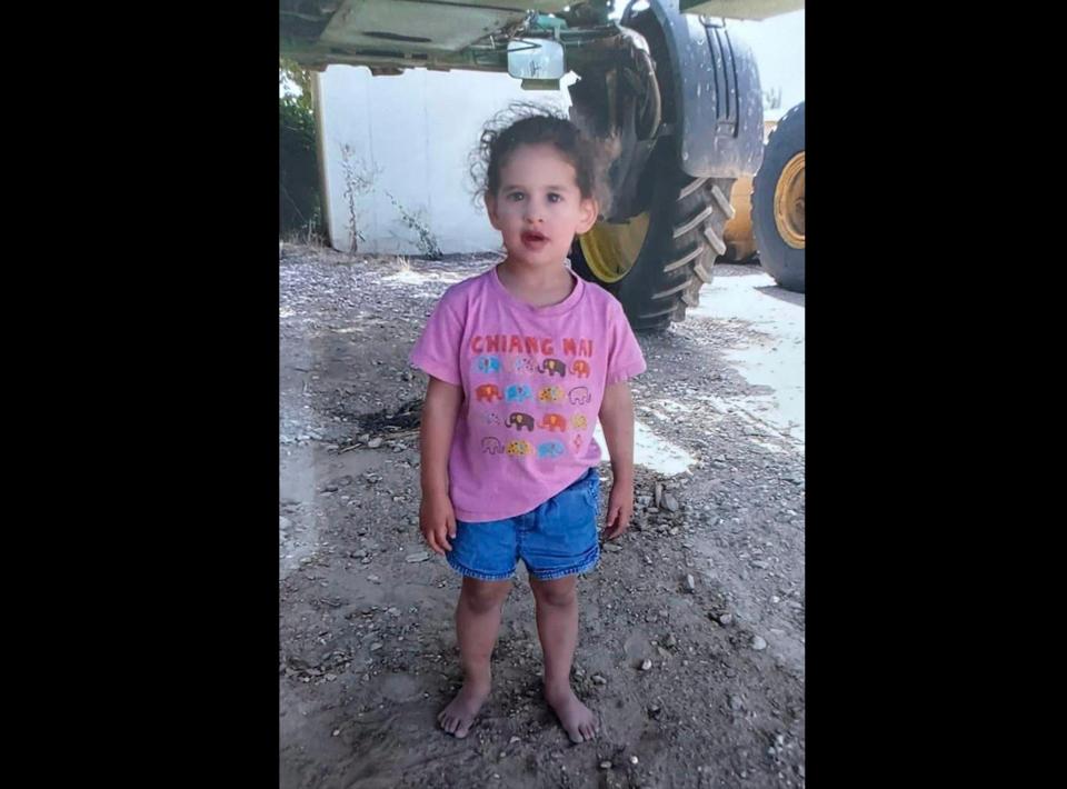 Abigail Edan is just 3 years old, yet when Hamas militants stormed her kibbutz, Kfar Azza (AP)