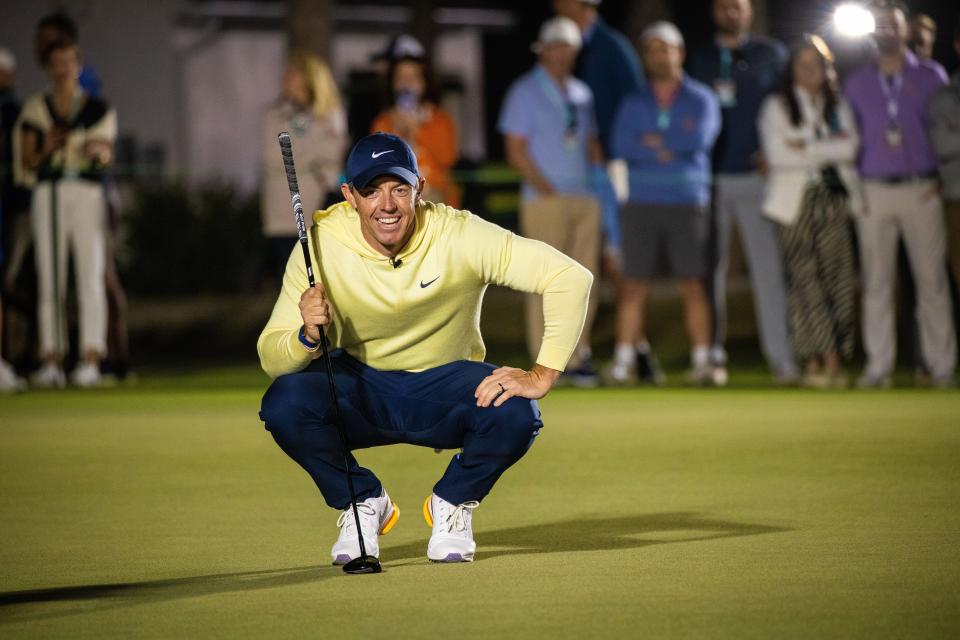 Rory McIlroy was the big winner in the ninth edition of Capital One’s The Match, outlasting Max Homa, Lexi Thompson and Rose Zhang at The Park in West Palm Beach, Florida on Feb. 26, 2024. The event, played under the lights on TNT, has raised $41 million for charity.