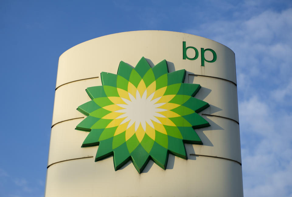 British gas and oil multinational company BP (British Petroleum) logo is seen on October 7, 2020 in Warsaw, Poland. (Photo by Aleksander Kalka/NurPhoto via Getty Images)