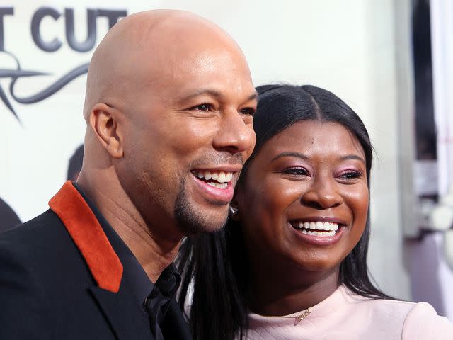 <p>David Livingston/Getty</p> Common and daughter Omoye Assata Lynn attend the premiere of New Line Cinema's "Barbershop: The Next Cut" on April 6, 2016 in Hollywood, California.