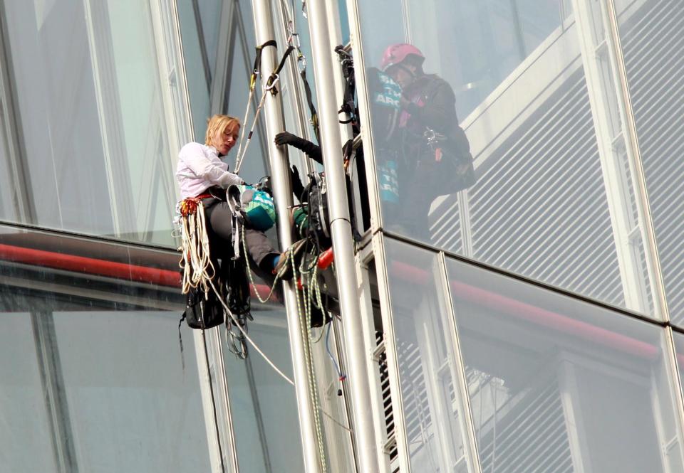 Greenpeace protest at the Shard