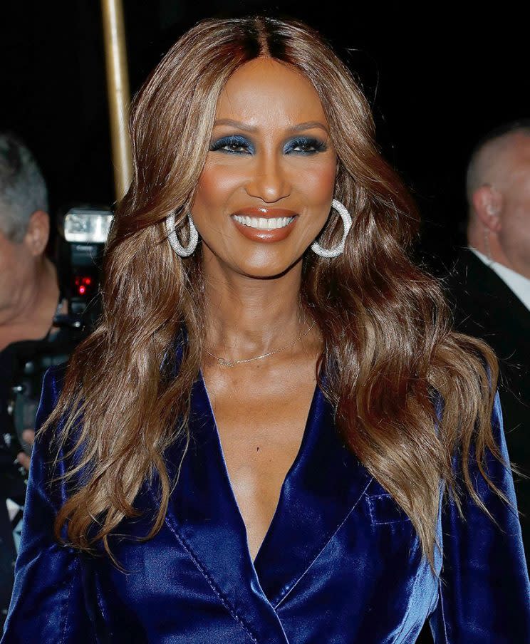 Iman Makes First Public Appearance