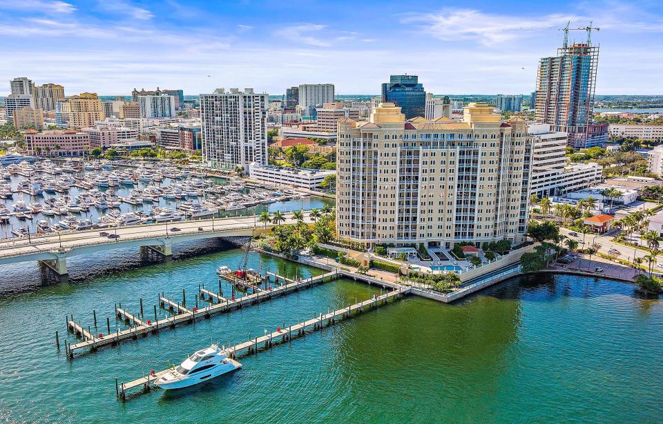 Longtime Palm Beach resident Kathy Bleznak has bought a condominium at One Watermark Place, which stands at the foot of the Flagler Memorial Bridge  near downtown West Palm Beach. Bleznak just sold her Palm Beach house at 960 N. Ocean Blvd.