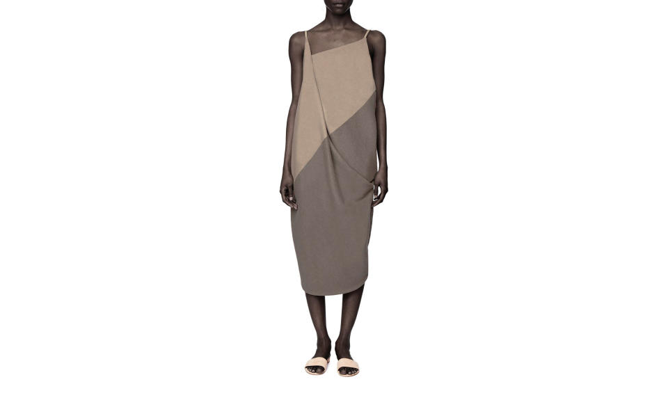 <p>Recho Omondi is a Kenyan womenswear and accessories designer based in New York City. Her designs blend her African heritage and Western lifestyle into a contemporary, wearable fashion line. Omondi has gained notoriety in the industry as of late for her hand-stitched political statement sweatshirts.<br><br>Cashmere Two-Toned Slip Dress $420, <a rel="nofollow noopener" href="http://www.rechoomondi.com/shop/omondi-cashmere-two-toned-slip-dress" target="_blank" data-ylk="slk:rechoomondi.com;elm:context_link;itc:0;sec:content-canvas" class="link ">rechoomondi.com</a> </p>