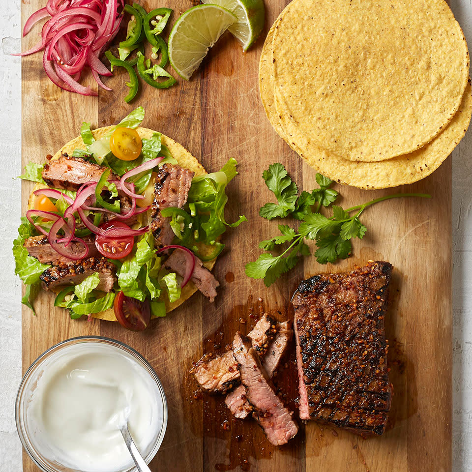 Flank Steak Tostadas