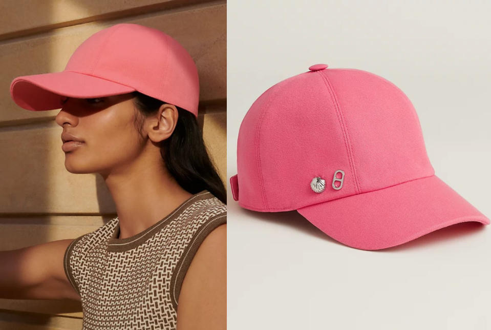 精品棒球帽推薦：Hermès Serena Seashell女士休閒帽，NT$ 20,400！圖片來源：Hermès