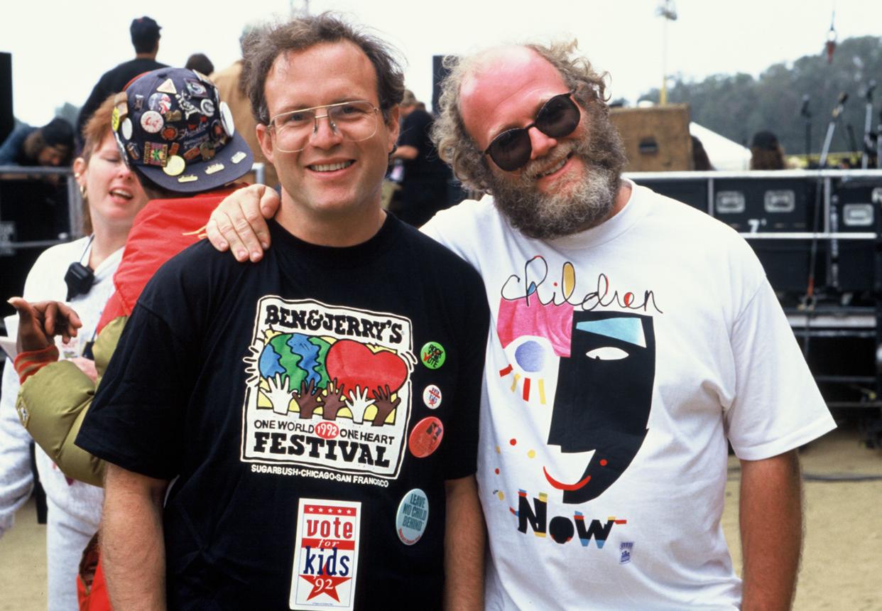 September 20 Ben and Jerry at The Ben and Jerry's One Heart, One World Festival 1992. Event held at the Polo Fields in Golden Gate Park San Francisco, California on September 20, 1992.