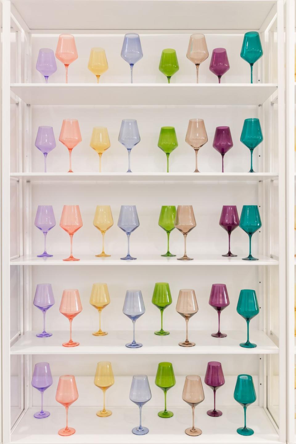 Estelle Colored Wine Stemware