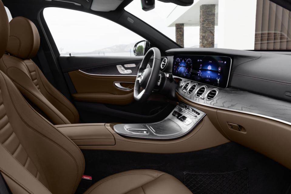 Mercedes-Benz E-Class capacitive touch steering wheel