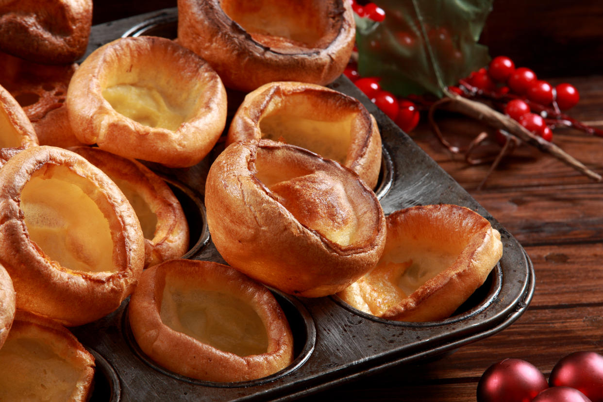 Freshly baked Yorkshire Puddings to join a roast dinner. (Getty Images)