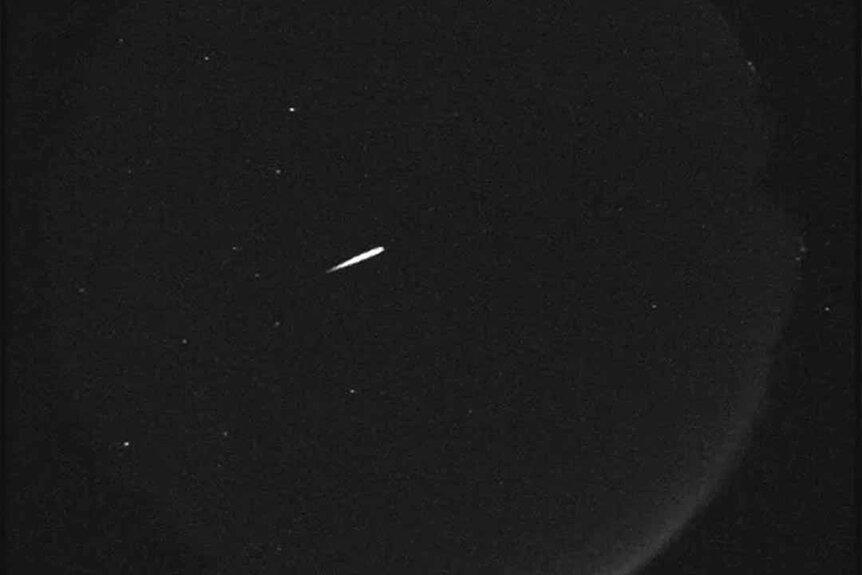 Orionid meteor in the sky