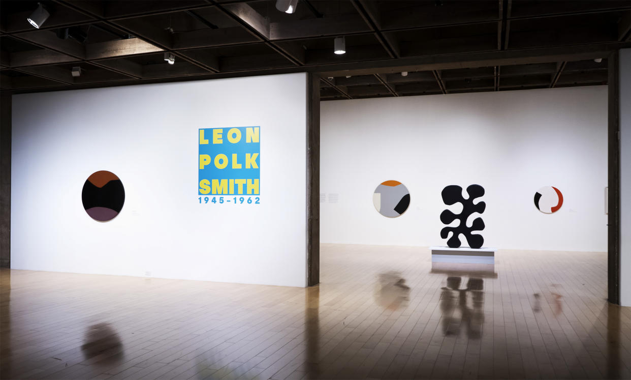 Image: Leon Polk Smith Installation: 1945-1962. (Guillaume Goureau / via Palm Springs Art Museum)