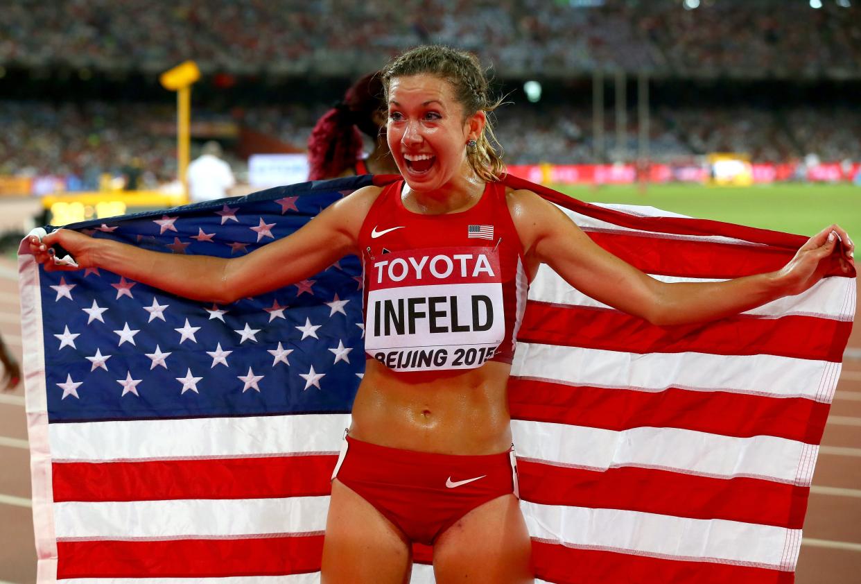 Emily Infield’s dream of qualifying for a second Olympic Games was shattered by an alleged stalker (Getty Images)