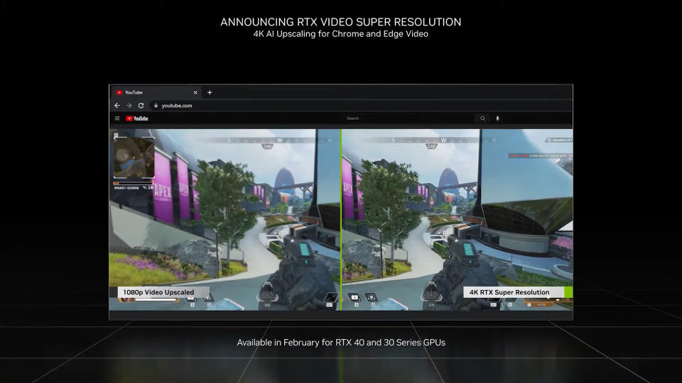 Nvidia RTX Video Super Resolution
