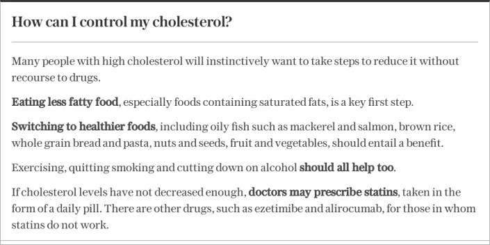 How can I control my cholesterol?